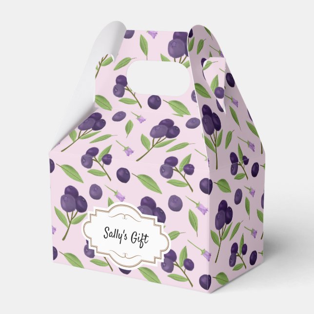 Uppsamling av frukt Basket Mönster - blåbär Presentaskar (Framsidan Sidan)