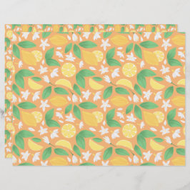 Uppsamling av frukt Basket Mönster - Lemon