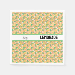 Uppsamling av frukt Basket Mönster - Lemon Pappersservett