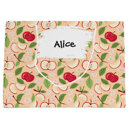 Uppsamling av frukt i Basket Mönster - äpplen