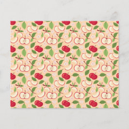 Uppsamling av frukt i Basket Mönster - äpplen