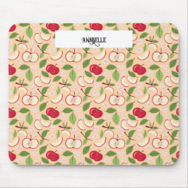 Uppsamling av frukt i Basket Mönster - äpplen Musmatta