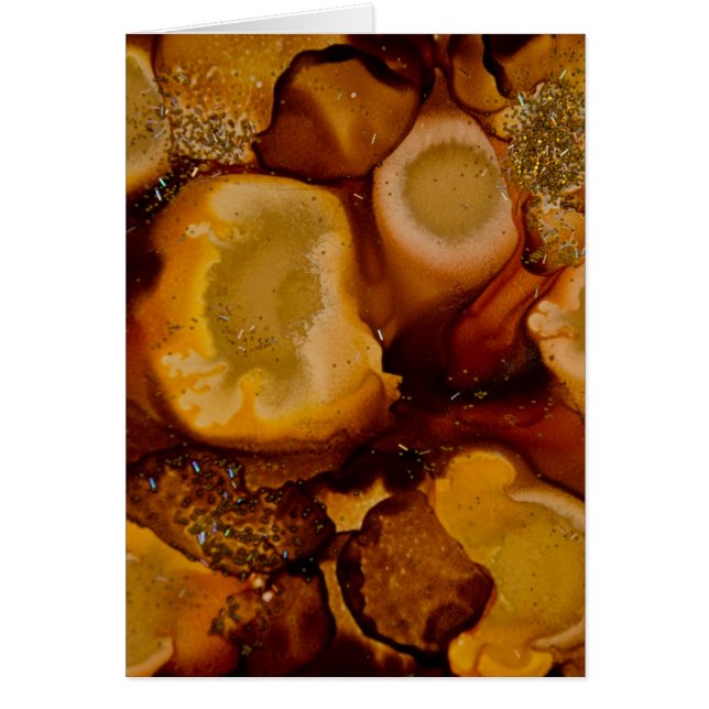 Uppsamling av Golden Geode Hälsningskort (Framsidan)