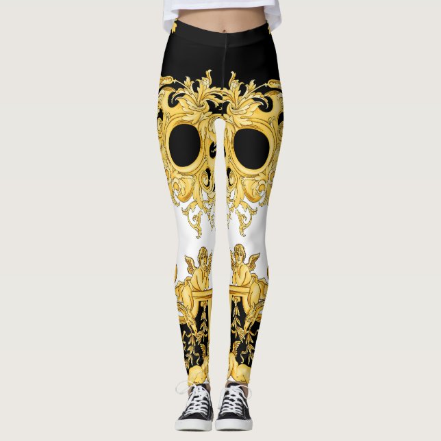 Uppsamling av guld BAROCCO. MRHNVRL efter utformni Leggings (Framsida)