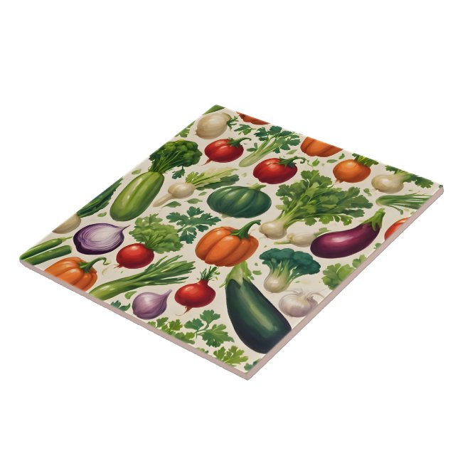 Uppsamling av hälsosamma Trendig av vegetabiliska  Kakelplatta (Sidan)