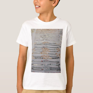 Uppsamling av snyggt diaminerade judiska hjärtdesi t shirt