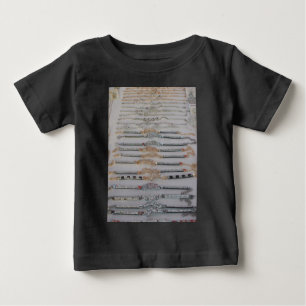 Uppsamling av snyggt diaminerade judiska hjärtdesi tee shirt