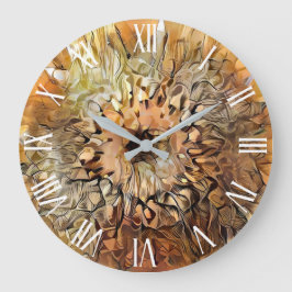 Uppsamling av solrossolrosblommor med stor Sol-fär Klocka