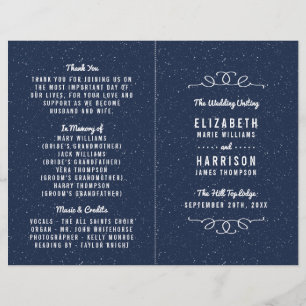 Uppsamling av Starry Natt Bröllop - program