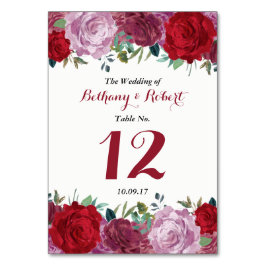 Uppsamlingen för den romska Blommigten Bröllop Bordsnummer