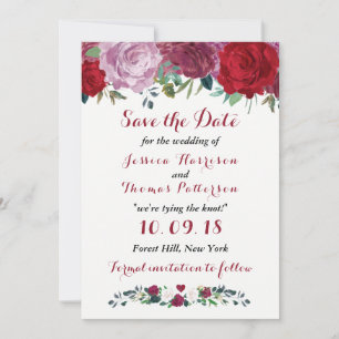 Uppsamlingen för den romska Blommigten Bröllop Spara Datumet