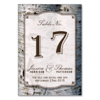 Uppsamlingen Rustic Silver Birch Träd Bröllop 17
