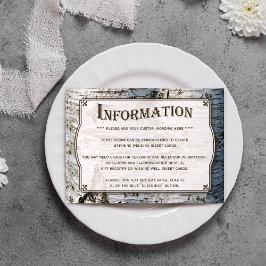 Uppsamlingen Rustic Silver Birch Träd Bröllop Tilläggskort