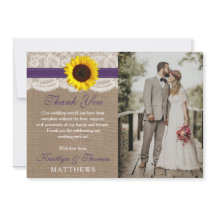 Uppsamlingen Rustic Solros Bröllop - Lila