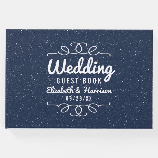 Uppsamlingen Starry Night Bröllop - Gästböcker (Framsida)