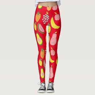 Uppsamlingstråd för assorterade frukter_cove   leggings