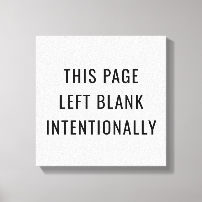 Uppsåtligt Canvastryck (Framsida)