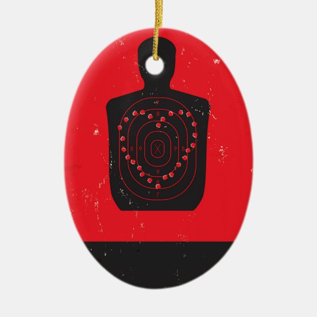 Uppsätta som mål övar hjärta julgransprydnad keramik (Framsidan)