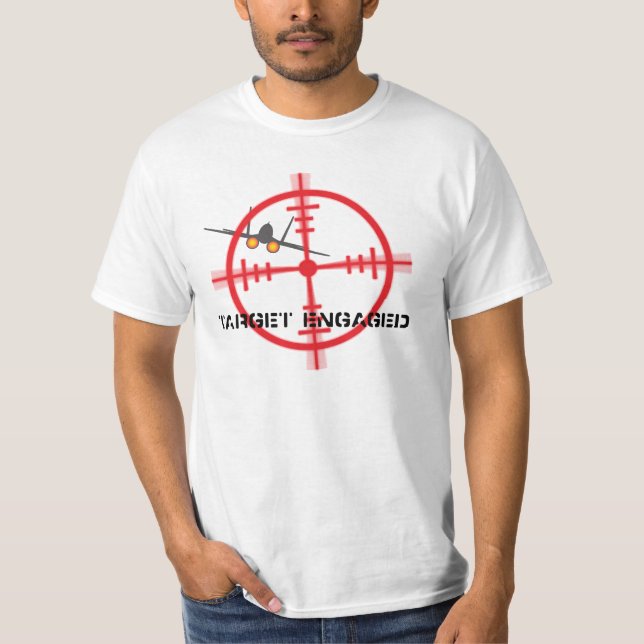 Uppsätta som mål pilot- visning för den förlovade tee shirt (Framsida)