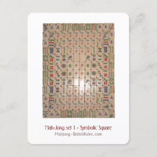 Uppsättning 1 - Symboliskt kvadrat - Förklarande k Inbjudningar