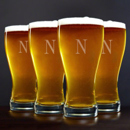 Uppsättning 4 Sturdy 20 oz. Pilsner Beer Glasses