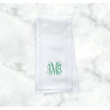Uppsättning av 50 brevtrycksmonogram Bath Towels