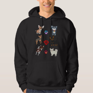 Uppsättning av chihuahua Puppies Stickers Hoodie