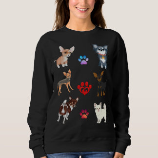 Uppsättning av chihuahua Puppies Stickers T Shirt