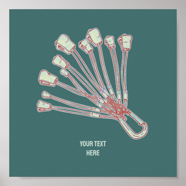 Uppsättning av klätterledningar i sten poster (Framsidan)