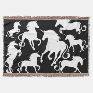 uppsättning av unicorns filt