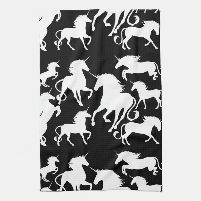 uppsättning av unicorns kökshandduk (Vertikal)