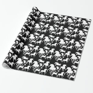 uppsättning av unicorns presentpapper