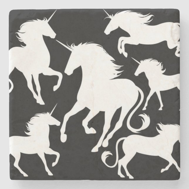 uppsättning av unicorns underlägg sten (Framsidan)