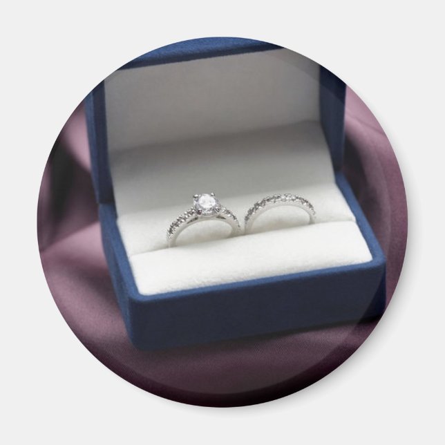 Uppsättning bröllop Ring Magnet (Framsidan)