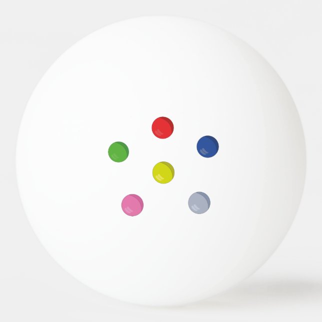 Uppsättning färgad bollar (Framsidan)