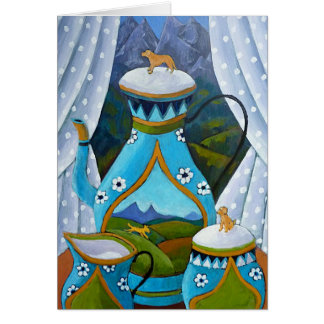 Uppsättning för Labrador Tea Hälsningskort