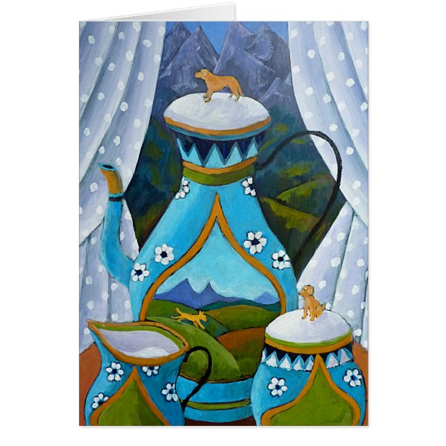 Uppsättning för Labrador Tea Hälsningskort (Framsidan)