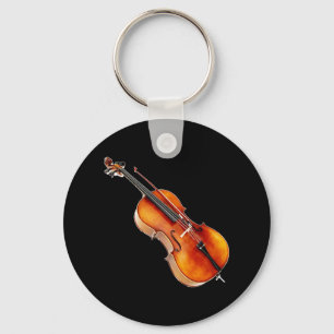 Uppsättning "för violoncell" designsmycken nyckelring