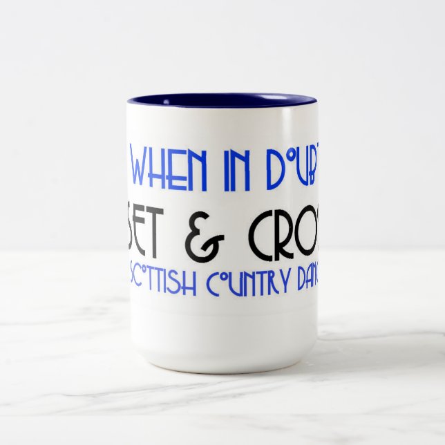 Uppsättning & kor Två-Tonad mugg (Center)