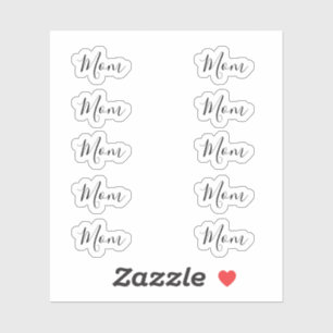 Uppsättning med 10 Eleganter Namnteckning skriptet Klistermärken