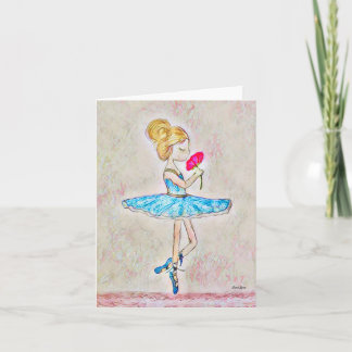 Uppsättning med 20 Ballerina Note-kort Anteckningskort
