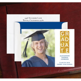 Uppsättning med 24 Guld Banner Tillkännagivande fö