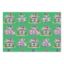 Uppsättning med 3 tilllåtna Gris-julklapp