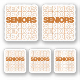 Uppsättning med 5 Förstärkta chefer för förbränd O Klistermärken