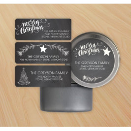 Uppsättning med 90 Returetiketter under jul