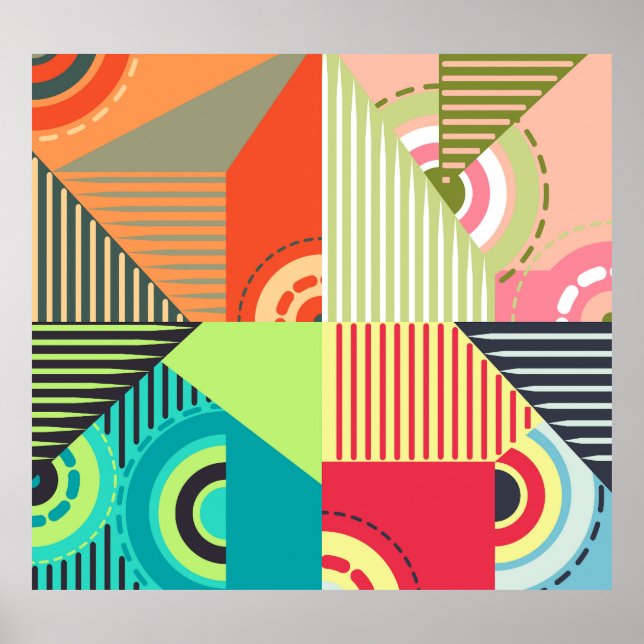 Uppsättning med ornament: Inslagen Bakgrundsdesign Poster (Framsidan)