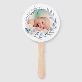 uppsättning med tio blå vattenfärger ram Baptism