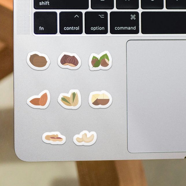 Uppsättning Nöt-stickers Klistermärken (Set of Nuts Stickers)