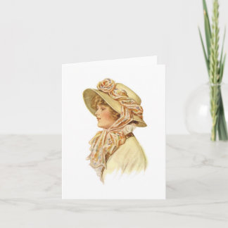 Uppsättning Vintage Millinery Notecards [3B] Kort