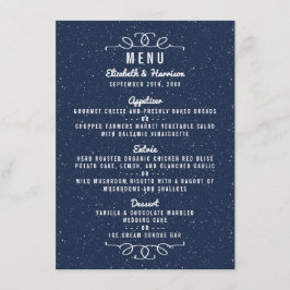 Uppsättningen Starry Night Bröllop - Meny